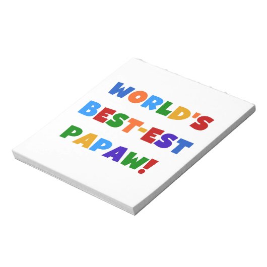 明るい色の最高の最も高いパポーTシャツとギフト ノートパッド (回転)