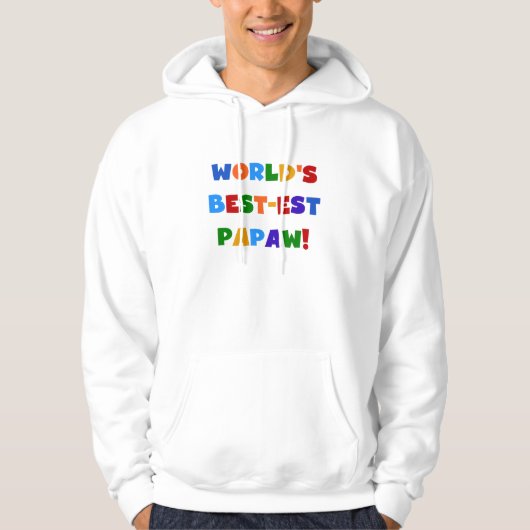 明るい色の最高の最も高いパポーTシャツとギフト パーカ (正面)