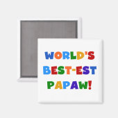 明るい色の最高の最も高いパポーTシャツとギフト マグネット (正面/裏面)