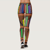 明るい色の本好き数々のの夢 レギンス (裏面)