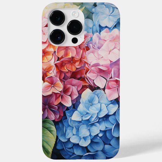 明るい色の水彩紫陽花 Case-Mate iPhoneケース (裏面)