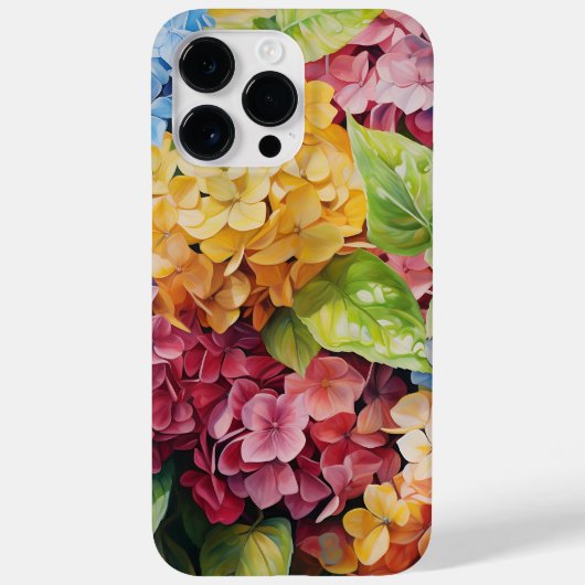 明るい色の水彩紫陽花 Case-Mate iPhoneケース (裏面)