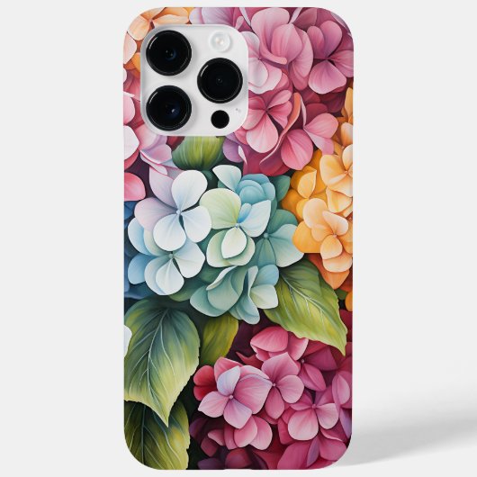 明るい色の水彩紫陽花 Case-Mate iPhoneケース (裏面)