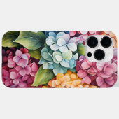 明るい色の水彩紫陽花 Case-Mate iPhoneケース (裏面 (横))