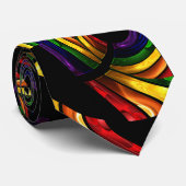 明るい色の渦巻のボス ネクタイ (ロール)