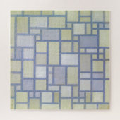 明るい色の灰色の線 |ピートモンドリアン | ジグソーパズル (横)