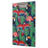 明るい色の熱帯鳥 クリップボード (左)