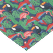 明るい色の熱帯鳥 テーブルクロス (アングル)