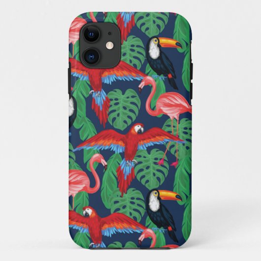 明るい色の熱帯鳥 Case-Mate iPhoneケース (裏面)