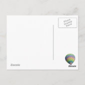 明るい色の熱気球！ポストカード ポストカード (裏面)