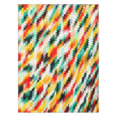 明るい色の熱狂する抽象芸術 テーブルクロス (正面)