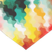 明るい色の熱狂する抽象芸術 テーブルクロス (アングル)