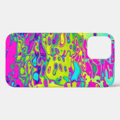 明るい色の熱狂する抽象芸術 Case-Mate iPhoneケース (裏面 (横))