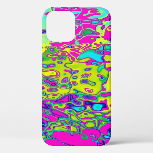 明るい色の熱狂する抽象芸術 Case-Mate iPhoneケース (裏面)