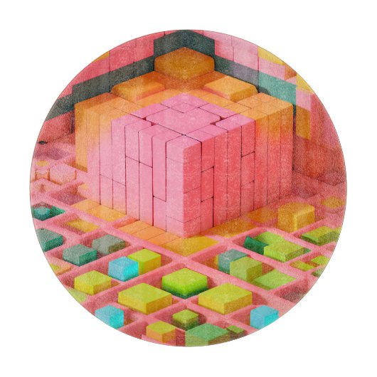 明るい色の甘さ カッティングボード (正面)