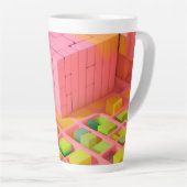 明るい色の甘さ カフェラテマグ (右アングル)