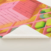 明るい色の甘さ シェルパブランケット (3/4)