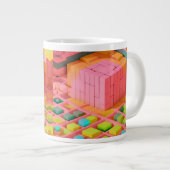 明るい色の甘さ ジャンボコーヒーマグカップ (正面右)