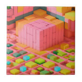 明るい色の甘さ タイル (正面)