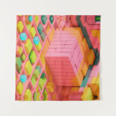 明るい色の甘さ タペストリー (正面(横))