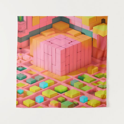 明るい色の甘さ タペストリー (正面)