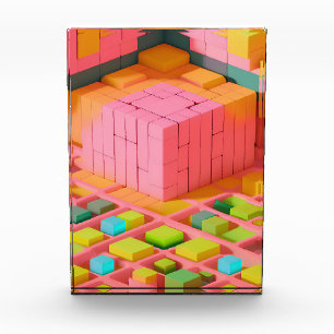 明るい色の甘さ フォトブロック