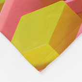 明るい色の甘さ フリースブランケット (角)