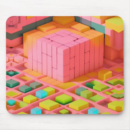 明るい色の甘さ マウスパッド (正面)