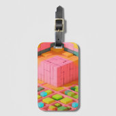 明るい色の甘さ ラゲッジタグ (正面縦)
