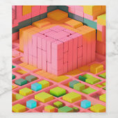 明るい色の甘さ ワインラベル (シングルラベル)