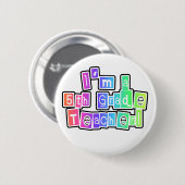 明るい色の第5等級の先生 缶バッジ (正面&裏面)