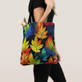 明るい色の紅葉 トートバッグ (クローズアップ)