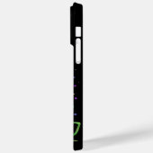 明るい色の紫の緑の金ゴールドカップの羽 Case-Mate iPhoneケース (裏面 / 左)