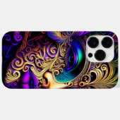 明るい色の美しいマルディグラスマスク Case-Mate iPhoneケース (裏面 (横))