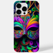 明るい色の美しいマルディグラスマスク Case-Mate iPhoneケース (裏面)