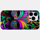 明るい色の美しいマルディグラスマスク Case-Mate iPhoneケース (裏面 (横))