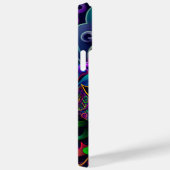 明るい色の美しいマルディグラスマスク Case-Mate iPhoneケース (裏面 / 右)