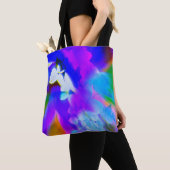 明るい色の美しい蘭のトート トートバッグ (クローズアップ)