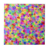 明るい色の背景の(ばちゃばちゃ)跳ねるのペンキの虹 タイル (正面)