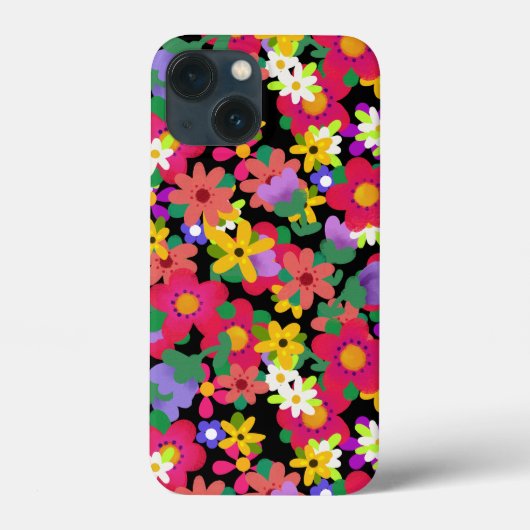 明るい色の花柄カスタマイズ Case-Mate iPhoneケース (裏面)