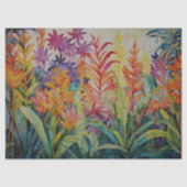 明るい色の葉のデコページティッシュペーパー 薄葉紙 (正面)