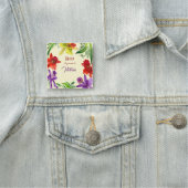 明るい色の蘭の水色 名札 (インサイチュ)