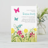 明るい色の蝶の庭 招待状 (スタンド正面)