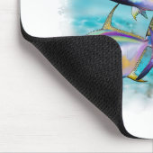 明るい色の許可魚のマウスパッド マウスパッド (コーナー)