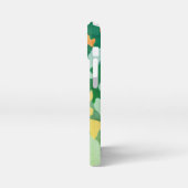 明るい色の迷彩柄パターン iPhoneケース (左側面)