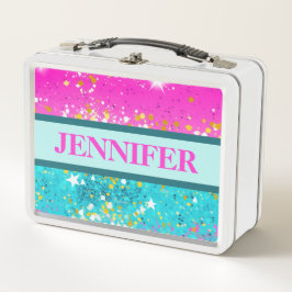 明るい色の金属製の弁当箱 メタルランチボックス