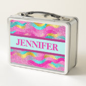 明るい色の金属製の弁当箱 メタルランチボックス (裏面)