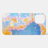 明るい色の青いピンクの黄色の抽象芸術 Case-Mate iPhoneケース (裏面 (横))