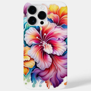 明るい色の3-Dルックフラワー Case-Mate iPhone 14 PRO MAXケース