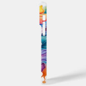 明るい色の3-Dルックフラワー Case-Mate iPhoneケース (裏面 / 左)